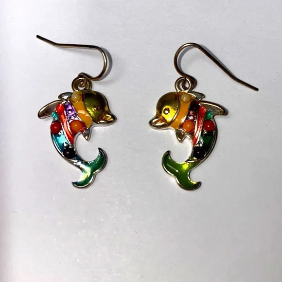 Dolphin earrings - Picture 1 of 4
